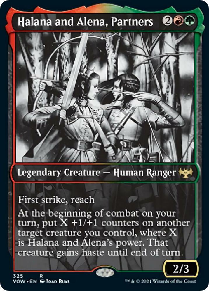 Halana and Alena, Partners (Showcase) 325 card from Innistrad: Crimson Vow