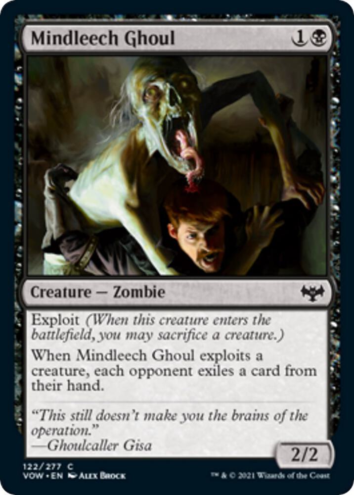 Mindleech Ghoul 122 card from Innistrad: Crimson Vow