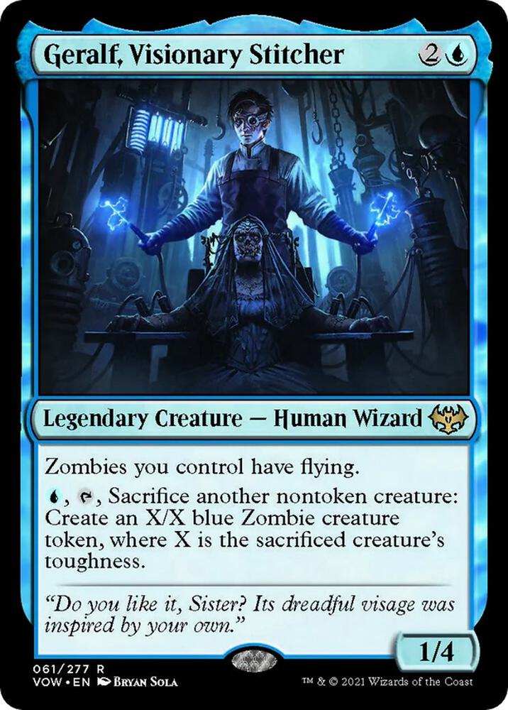 Geralf, Visionary Stitcher 61 card from Innistrad: Crimson Vow