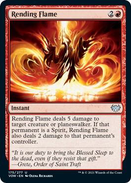Rending Flame 175 card from Innistrad: Crimson Vow
