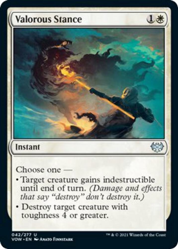 Valorous Stance 42 card from Innistrad: Crimson Vow