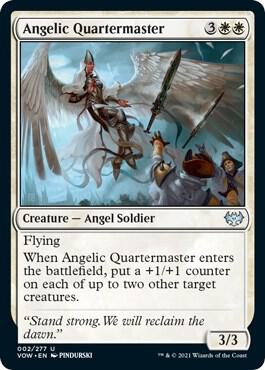 Angelic Quartermaster 2 card from Innistrad: Crimson Vow