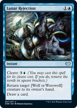 Lunar Rejection 67 card from Innistrad: Crimson Vow