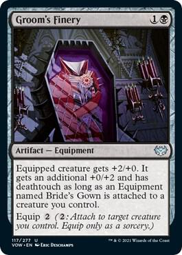 Groom's Finery 117 card from Innistrad: Crimson Vow