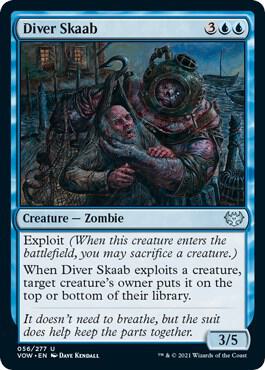 Diver Skaab 56 card from Innistrad: Crimson Vow