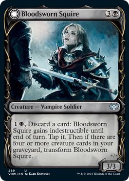 Bloodsworn Squire (Showcase) 289 card from Innistrad: Crimson Vow