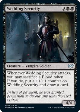 Wedding Security 138 card from Innistrad: Crimson Vow