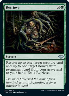 Retrieve 215 card from Innistrad: Crimson Vow