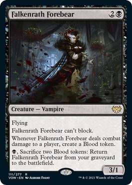 Falkenrath Forebear 111 card from Innistrad: Crimson Vow