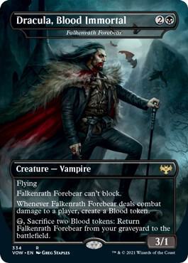 Dracula, Blood Immortal - Falkenrath Forebear 334 card from Innistrad: Crimson Vow