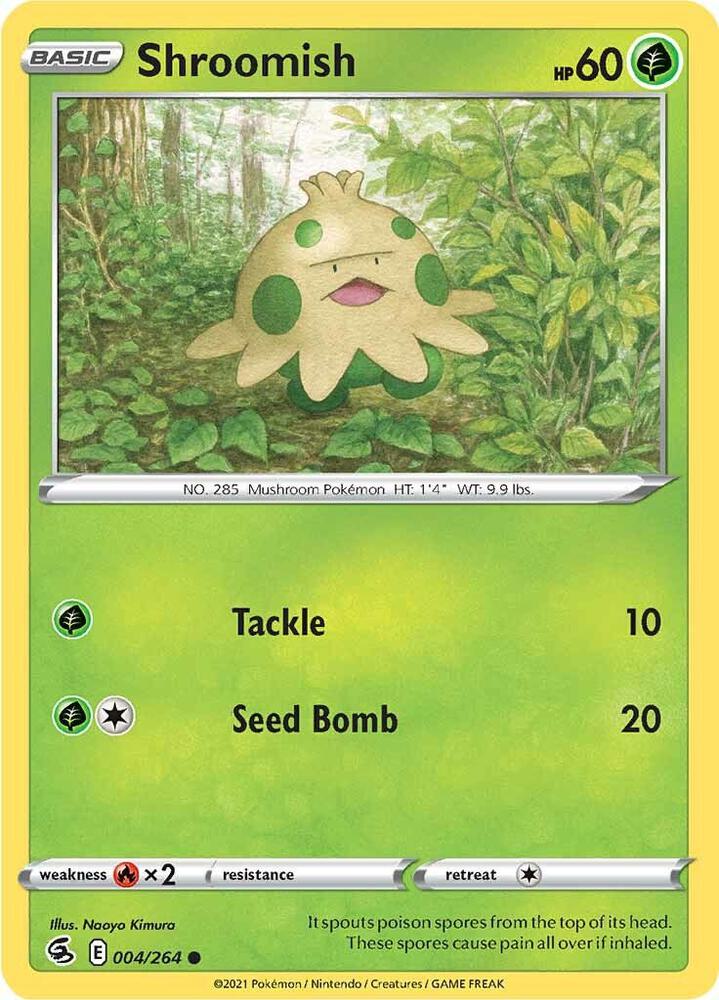 Shroomish 004/264 card from SWSH08: Fusion Strike