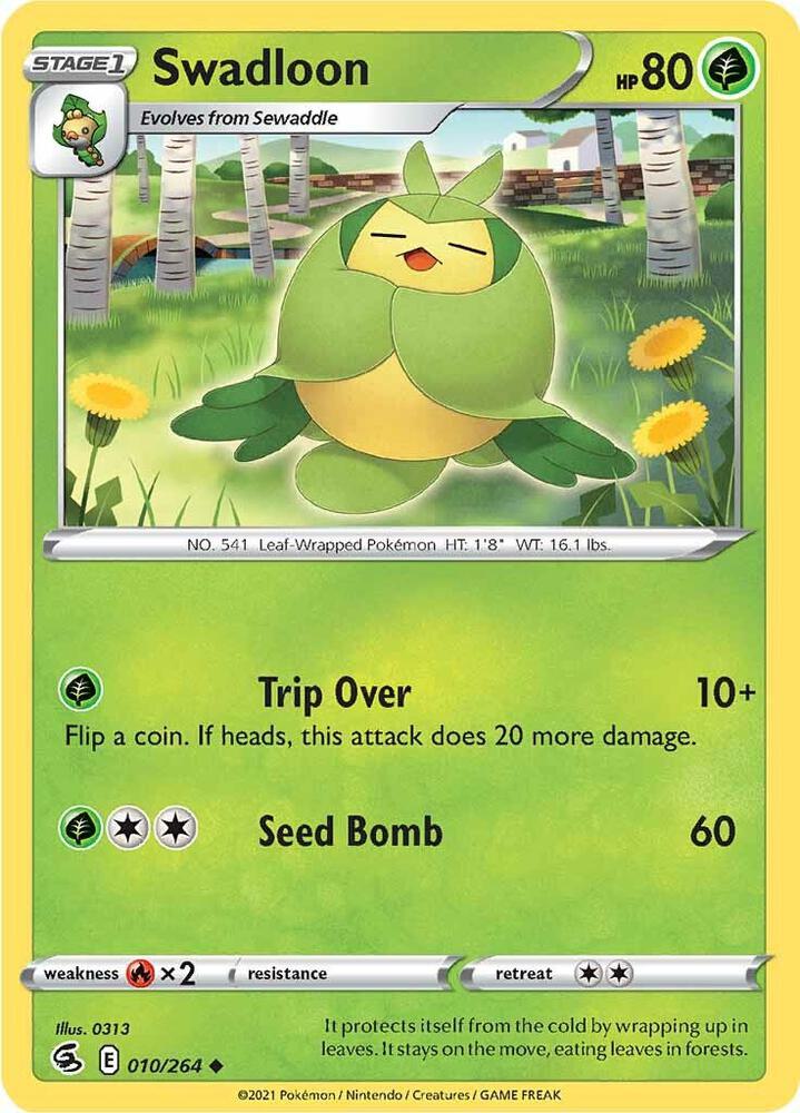 Swadloon 010/264 card from SWSH08: Fusion Strike