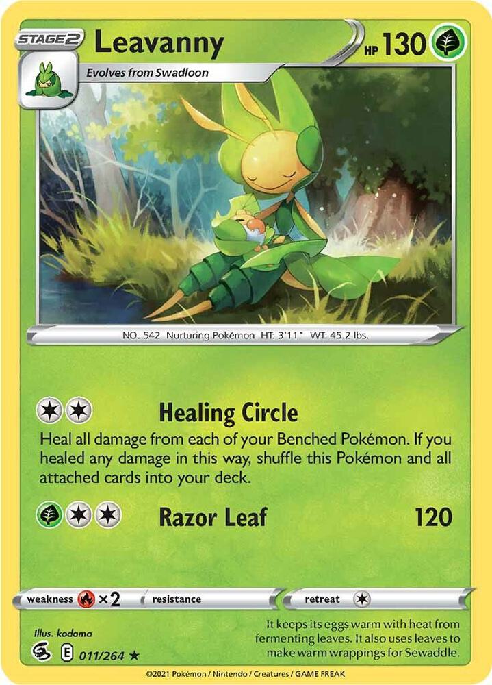Leavanny 011/264 card from SWSH08: Fusion Strike