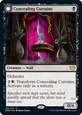 Concealing Curtains 101 card from Innistrad: Crimson Vow