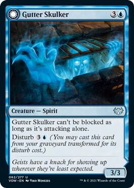 Gutter Skulker 62 card from Innistrad: Crimson Vow