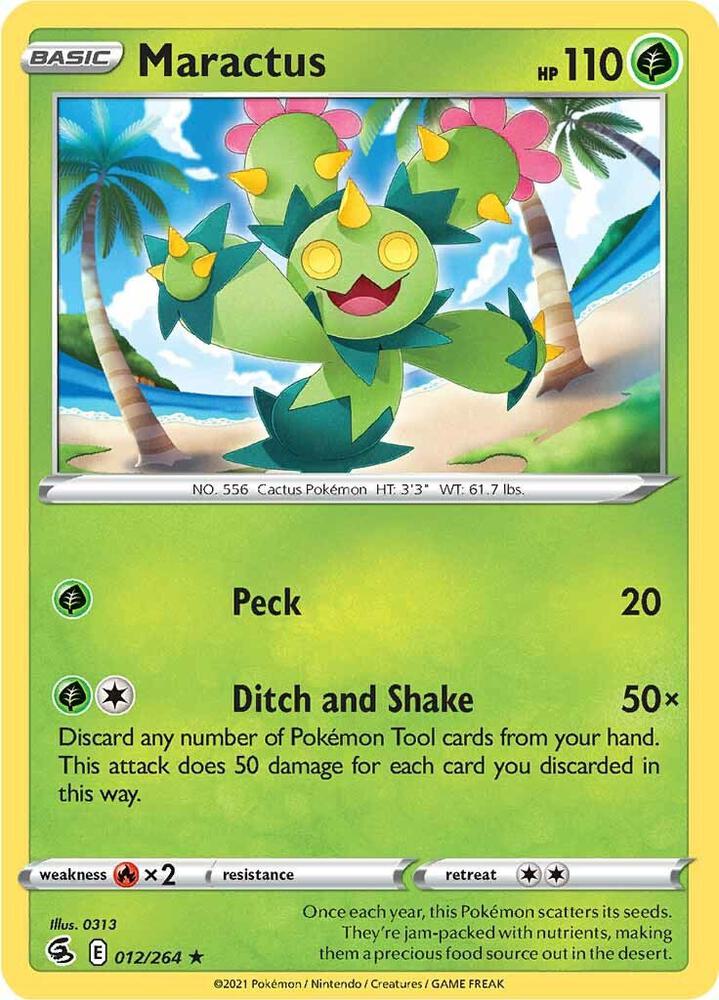 Maractus 012/264 card from SWSH08: Fusion Strike