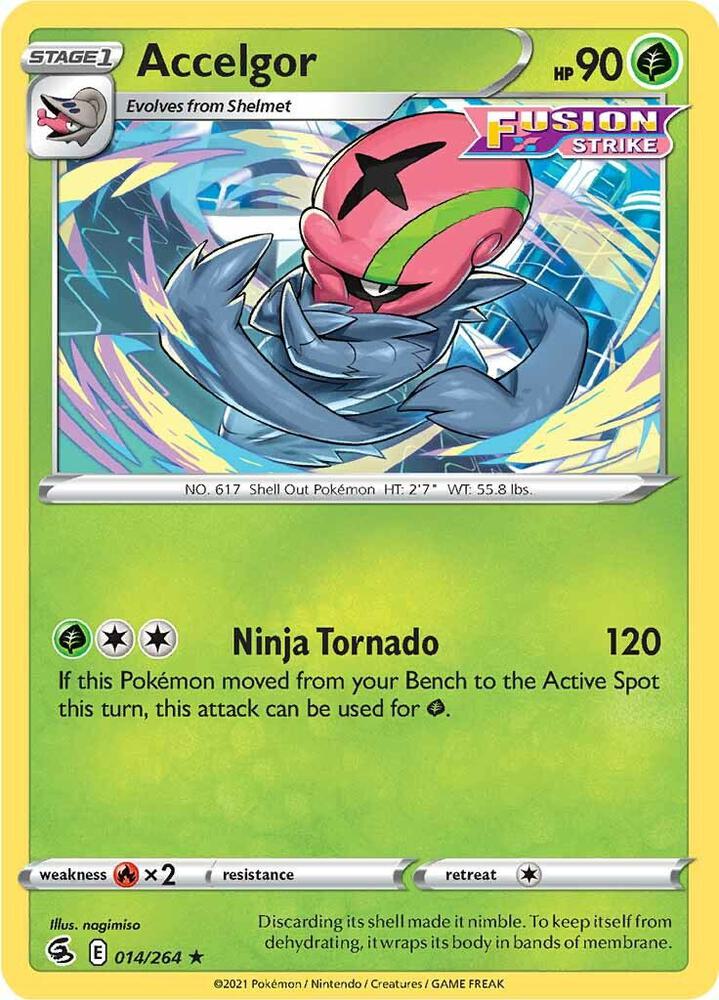 Accelgor 014/264 card from SWSH08: Fusion Strike