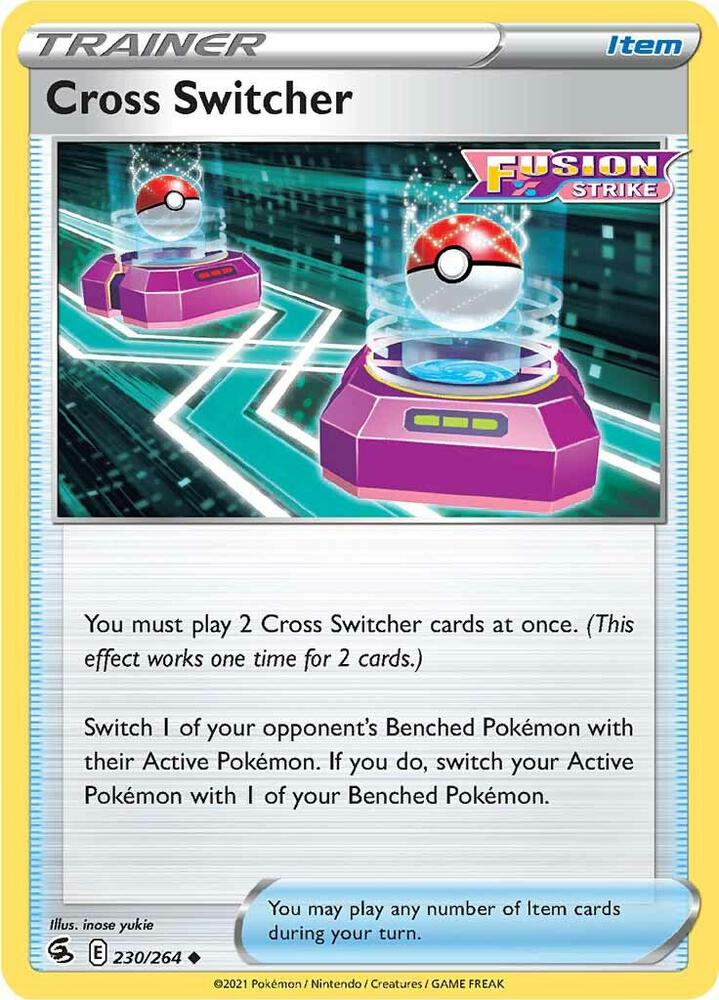 Cross Switcher 230/264 card from SWSH08: Fusion Strike