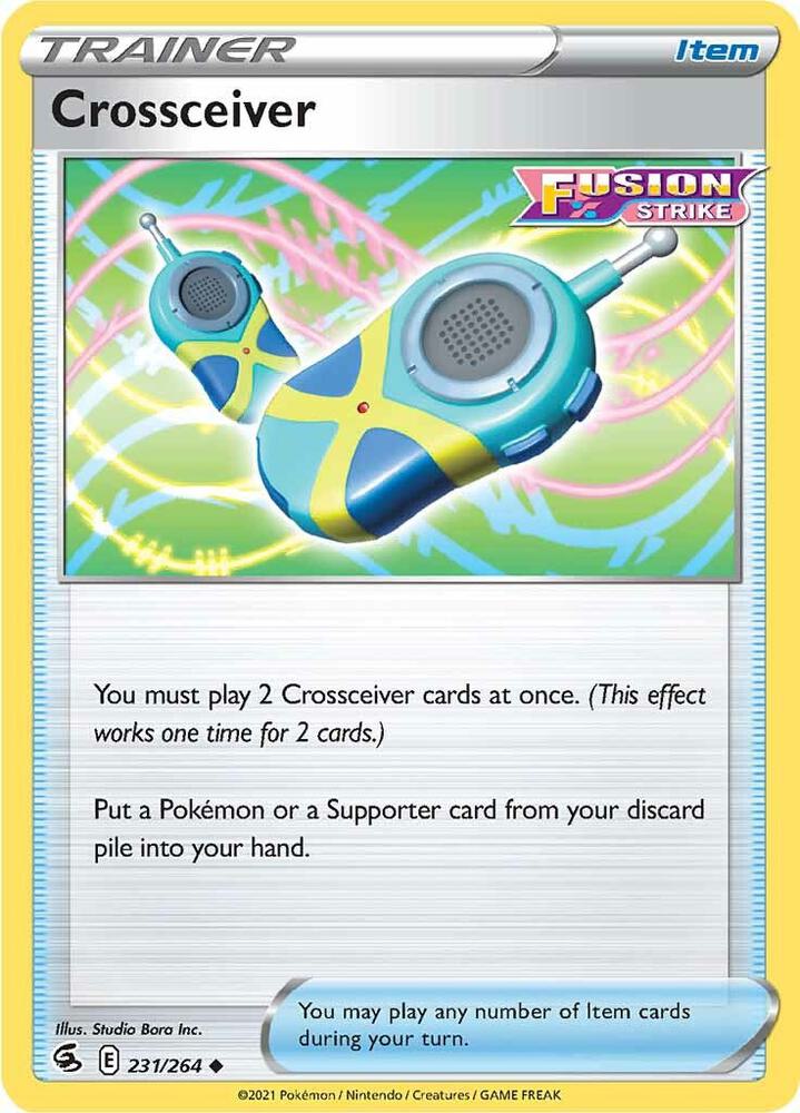 Crossceiver 231/264 card from SWSH08: Fusion Strike