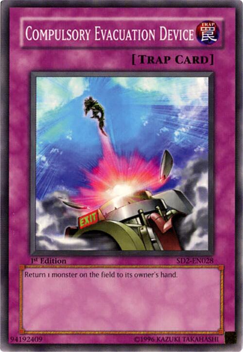 Compulsory Evacuation Device SD2-EN028 card from Structure Deck: Zombie Madness