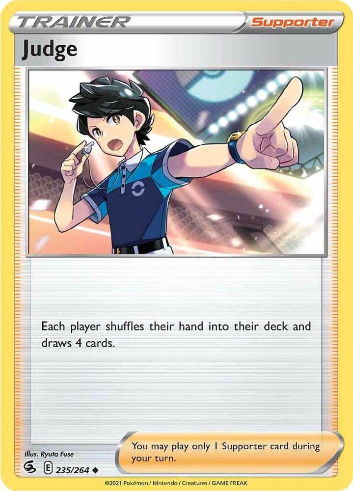Judge 235/264 card from SWSH08: Fusion Strike