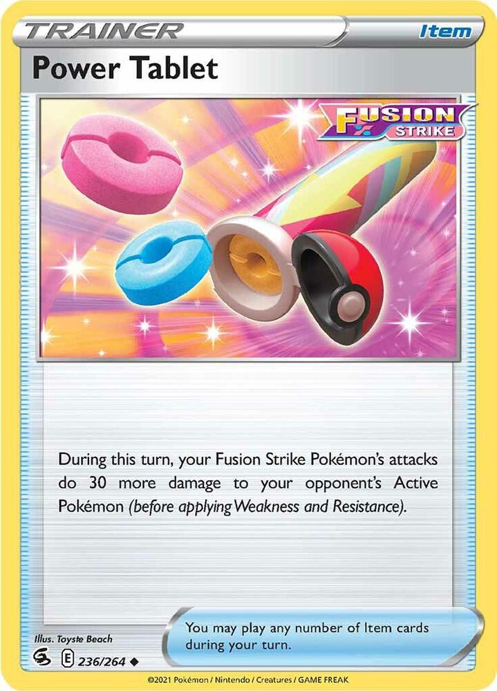 Power Tablet 236/264 card from SWSH08: Fusion Strike