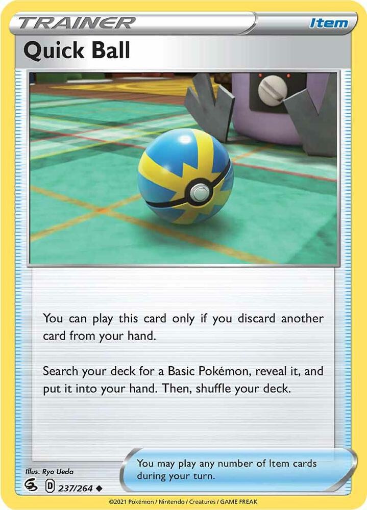 Quick Ball 237/264 card from SWSH08: Fusion Strike