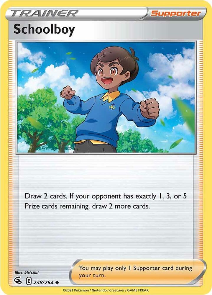 Schoolboy 238/264 card from SWSH08: Fusion Strike