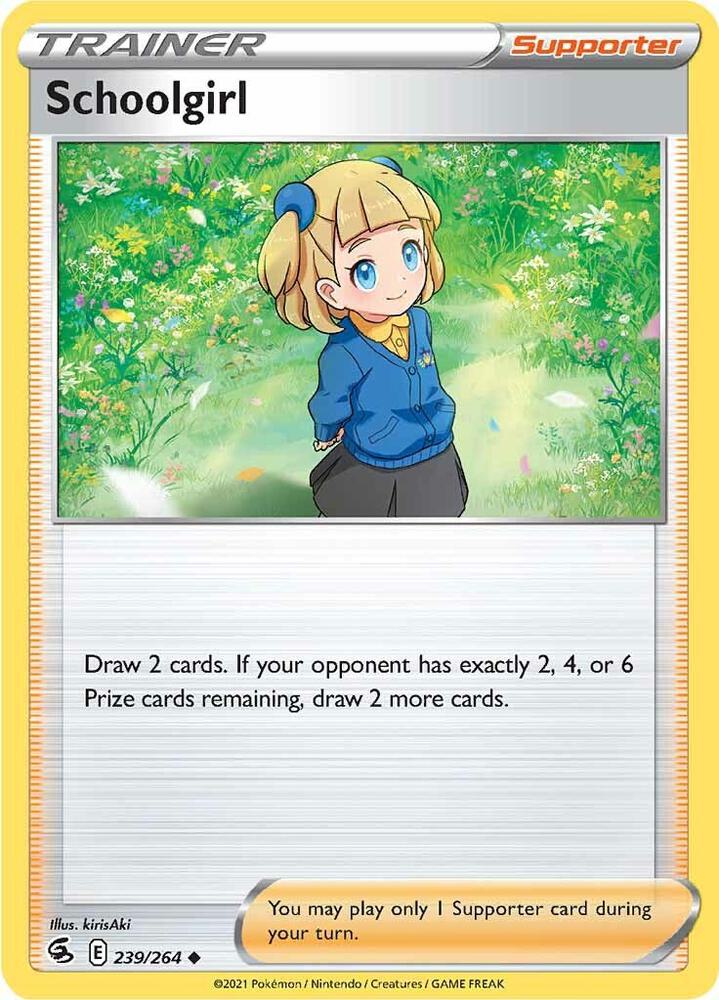Schoolgirl 239/264 card from SWSH08: Fusion Strike