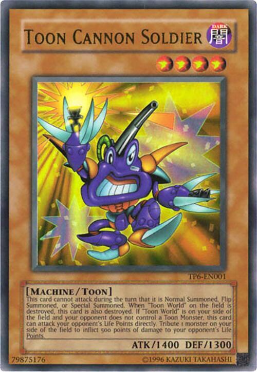Toon Cannon Soldier TP6-EN001 card from Tournament Pack 6