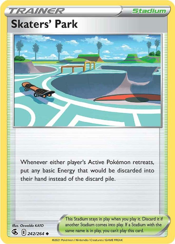 Skaters' Park 242/264 card from SWSH08: Fusion Strike