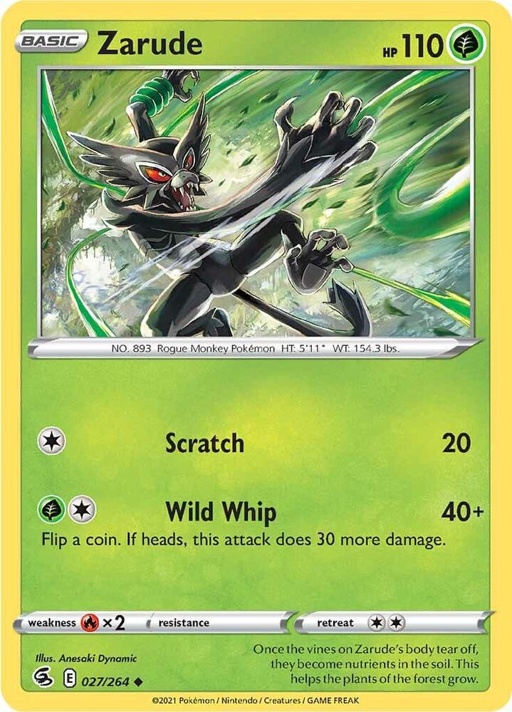 Zarude 027/264 card from SWSH08: Fusion Strike
