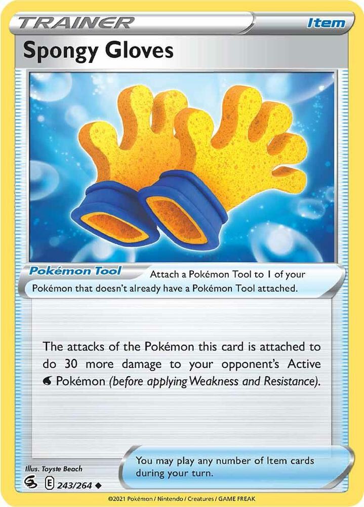 Spongy Gloves 243/264 card from SWSH08: Fusion Strike