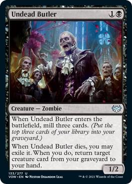 Undead Butler 133 card from Innistrad: Crimson Vow