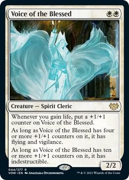 Voice of the Blessed 44 card from Innistrad: Crimson Vow