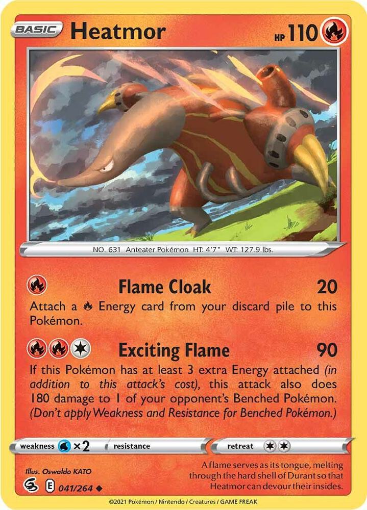 Heatmor 041/264 card from SWSH08: Fusion Strike