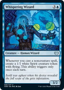 Whispering Wizard 88 card from Innistrad: Crimson Vow