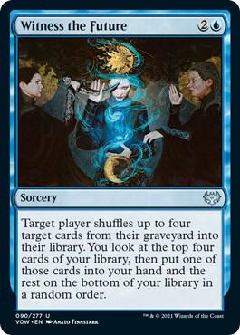 Witness the Future 90 card from Innistrad: Crimson Vow