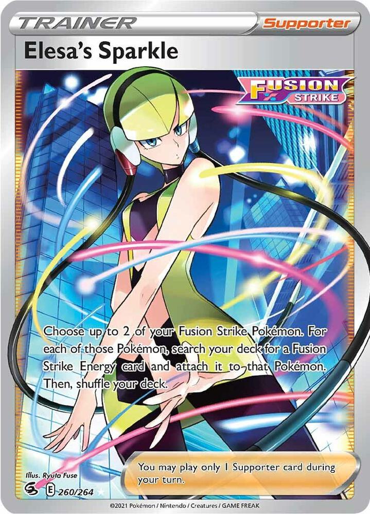 Elesa's Sparkle (Full Art) 260/264 card from SWSH08: Fusion Strike