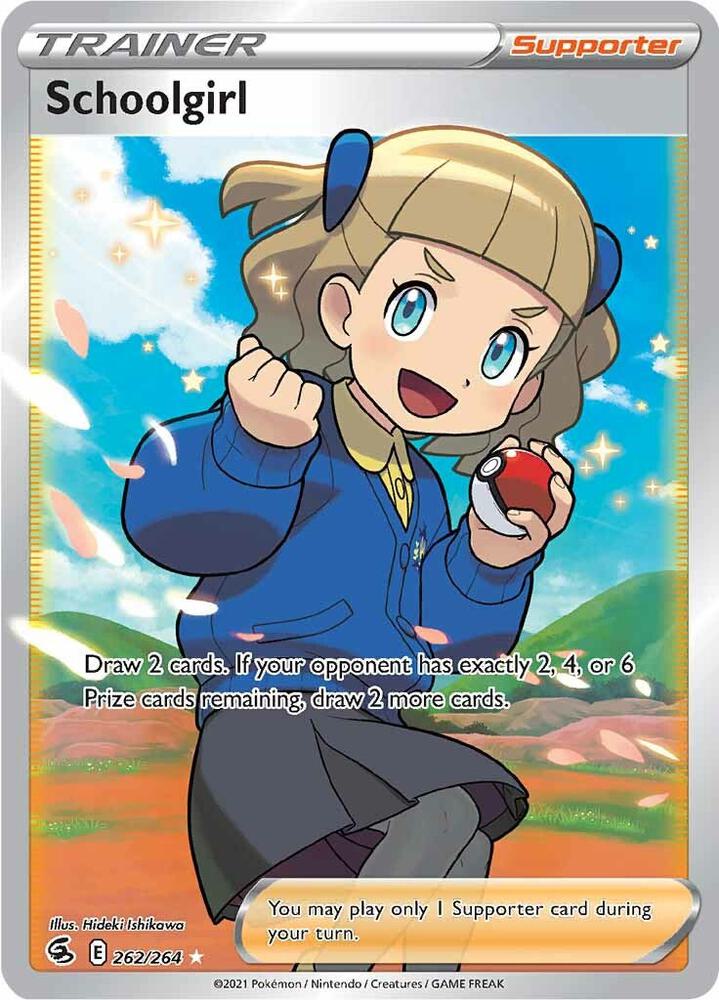 Schoolgirl (Full Art) 262/264 card from SWSH08: Fusion Strike