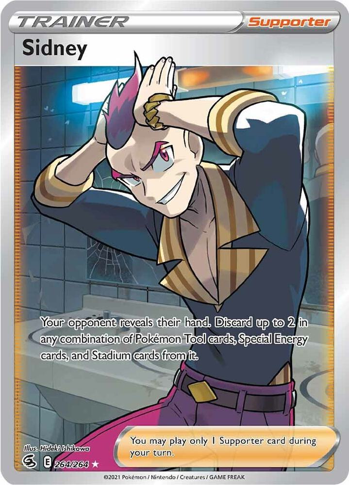 Sidney (Full Art) 264/264 card from SWSH08: Fusion Strike