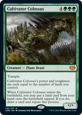 Cultivator Colossus 195 card from Innistrad: Crimson Vow