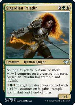 Sigardian Paladin 247 card from Innistrad: Crimson Vow