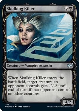Skulking Killer (Showcase) 296 card from Innistrad: Crimson Vow