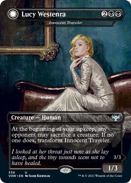 Lucy Westenra - Innocent Traveler 336 card from Innistrad: Crimson Vow
