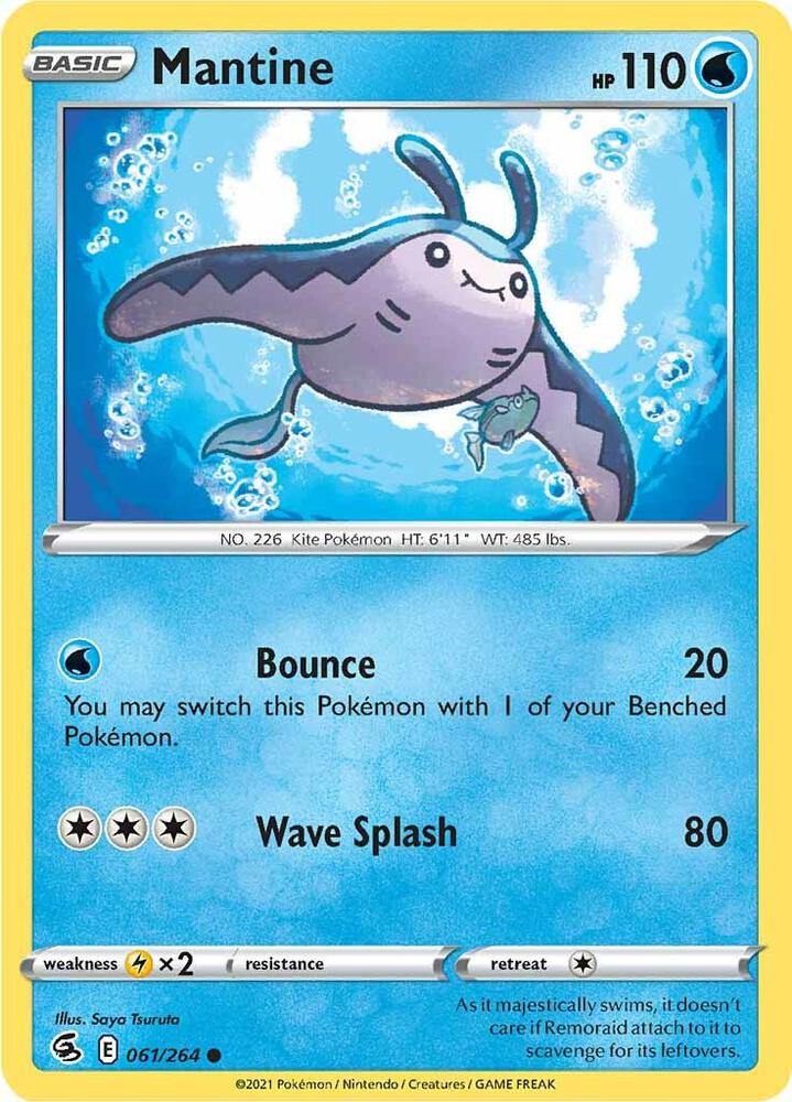 Mantine 061/264 card from SWSH08: Fusion Strike