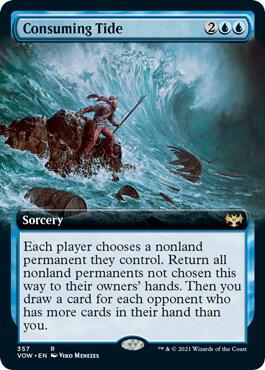 Consuming Tide (Extended Art) 357 card from Innistrad: Crimson Vow