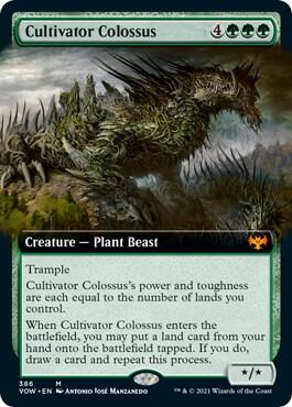 Cultivator Colossus (Extended Art) 386 card from Innistrad: Crimson Vow
