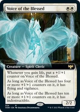 Voice of the Blessed (Extended Art) 354 card from Innistrad: Crimson Vow