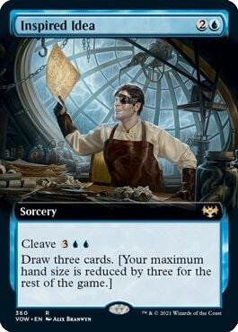 Inspired Idea (Extended Art) 360 card from Innistrad: Crimson Vow